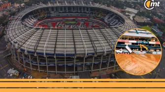 ¡Así avanza! Filtran VIDEO de la remodelación del Estadio Azteca