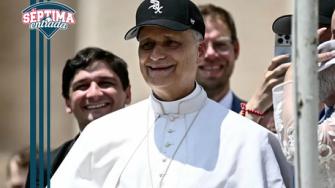 Papa León XIV presume su gorra de los White Sox