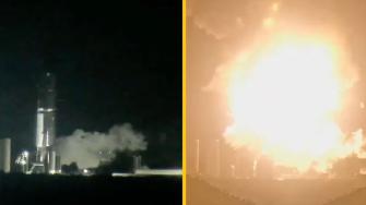 Un cohete de SpaceX explotó durante una fase de prueba en Texas, generando una gran bola de fuego. Starship informó que la nave sufrió una