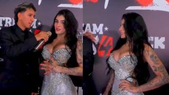 Así fue el deslumbrante look de Karely Ruiz en su pelea de box