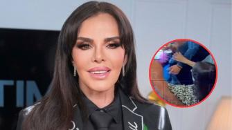 Lucía Méndez sufre aparatosa caída en plena entrevista