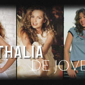 Famosos de jóvenes Thalía