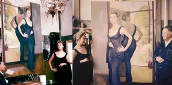 Silvia Pinal y Diego Rivera