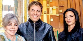 Verónica Castro, Cristian Castro y Mariela Sánchez.