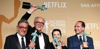 John Lithgow, Ralph Fiennes, Sergio Castellitto y Isabella Rossellini, elenco de Conclave.