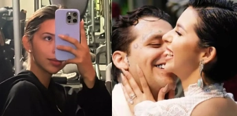 Ángela Aguilar responde a crítica por huevo en salsa a Christian Nodal.