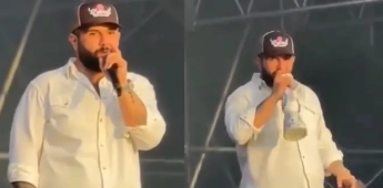 Carín León, funado por dar concierto borracho.