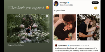 El emotivo intercambio entre Selena Gomez y Taylor Swift tras su compromiso