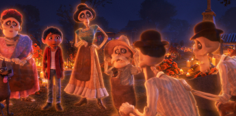 FAMILY REUNION – In Disney•Pixar’s “Coco,” aspiring musician Miguel (voice of Anthony Gonzalez) makes an impulsive choice that sets off a series of events that ultimately lands him in the Land of the Dead where he’s able to interact with his late family members, including Tía Rosita (voice of Selene Luna), Tía Victoria, Papá Julio (voice of Alfonso Arau), and Tío Oscar and Tío Felipe (both voiced by Herbert Siguenza). Disney•Pixar’s “Coco” opens in U.S. theaters on Nov. 22, 2017. ©2017 Disney•Pixar. All Rights Reserved.