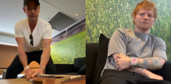 Chris Hemsworth y Ed Sheeran recrean escena de 'Avengers