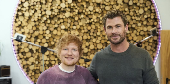 Chris Hemsworth y Ed Sheeran recrean escena de 'Avengers