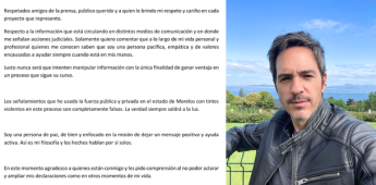 Mauricio Ochmann responde públicamente a denuncia y aclara su postura