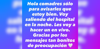 A través de sus redes sociales, Paolita Suárez confirma estar estable luego de su accidente.
