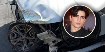 Así quedó la camioneta de Aaron Mercury tras el accidente