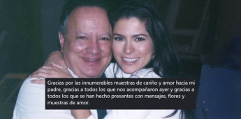 Alessandra Rosaldo comparte emotivo mensaje tras la muerte de su padre