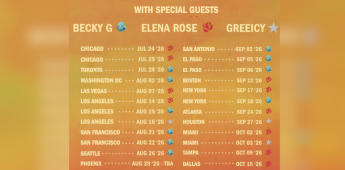 Elena Rose tour karol g, becky g tour karol g, karol g tour 2026, karol g estados unidos