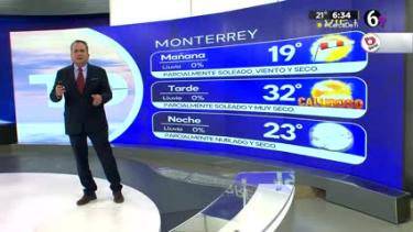 Abimael Salas nos da el pronóstico del tiempo en Monterrey para este viernes 08 de marzo de 2024.