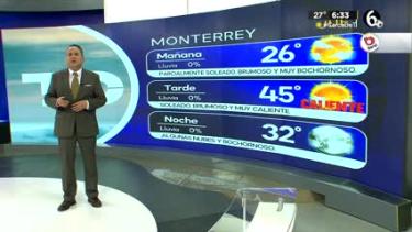 Abimael Salas nos da el pronóstico del tiempo en Monterrey para este jueves 09 de mayo de 2024.