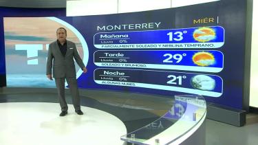 Abimael Salas nos da el pronóstico del tiempo en Monterrey para este miércoles 27 de noviembre de 2024.