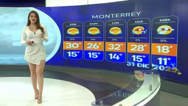 Norma García nos da el pronóstico del tiempo en Monterrey para este viernes 27 de diciembre de 2024.