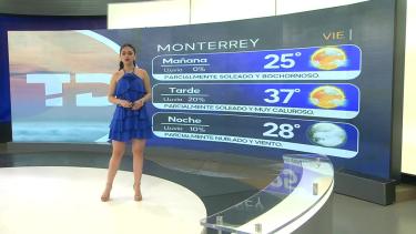 Natalia Sánchez nos da el pronóstico del tiempo en Monterrey para este fin de semana.