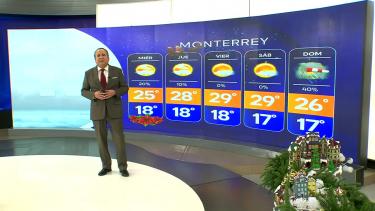 Abimael Salas nos da el pronóstico del tiempo en Monterrey para este martes 23 de diciembre de 2025.