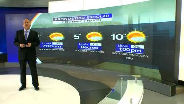 Abimael Salas nos da el pronóstico del tiempo en Monterrey para este martes 27 de enero de 2026.