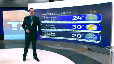 Nelson Valdez nos da el pronóstico del tiempo en Monterrey para este fin de semana.