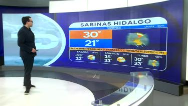 Nelson Valdez nos da el pronóstico del tiempo en Monterrey para este fin de semana.