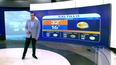 Nelson Valdez nos da el pronóstico del tiempo en Monterrey para este fin de semana.