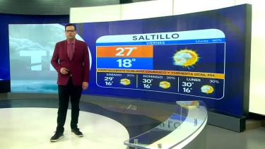 Nelson Valdez nos da el pronóstico del tiempo en Monterrey para este fin de semana.