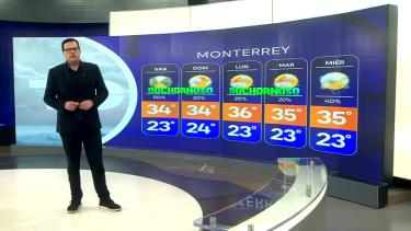 Nelson Valdez nos da el pronóstico del tiempo en Monterrey para este fin de semana.
