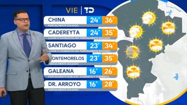Nelson Valdez nos da el pronóstico del tiempo en Monterrey para este fin de semana.