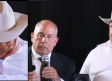 Ramón Ayala llora en plena rueda de prensa