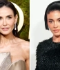 ¿Desaire? Señalan a Demi Moore de ignorar a Kylie Jenner en los Golden Globes