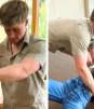 Katy Perry sufre divertida caída con Robert Irwin durante visita al Australia Zoo