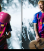 Ed Sheeran se viste de FC Barcelona: su nuevo álbum “Play” debuta en la camiseta del Clásico