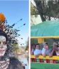 Hombre se le declara a Maribel Guardia en una trajinera de Xochimilco