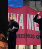 Cazzu participa en la marcha Ni Una Menos en Buenos Aires